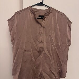 Banana Republic Gold Brown Boxy Blouse